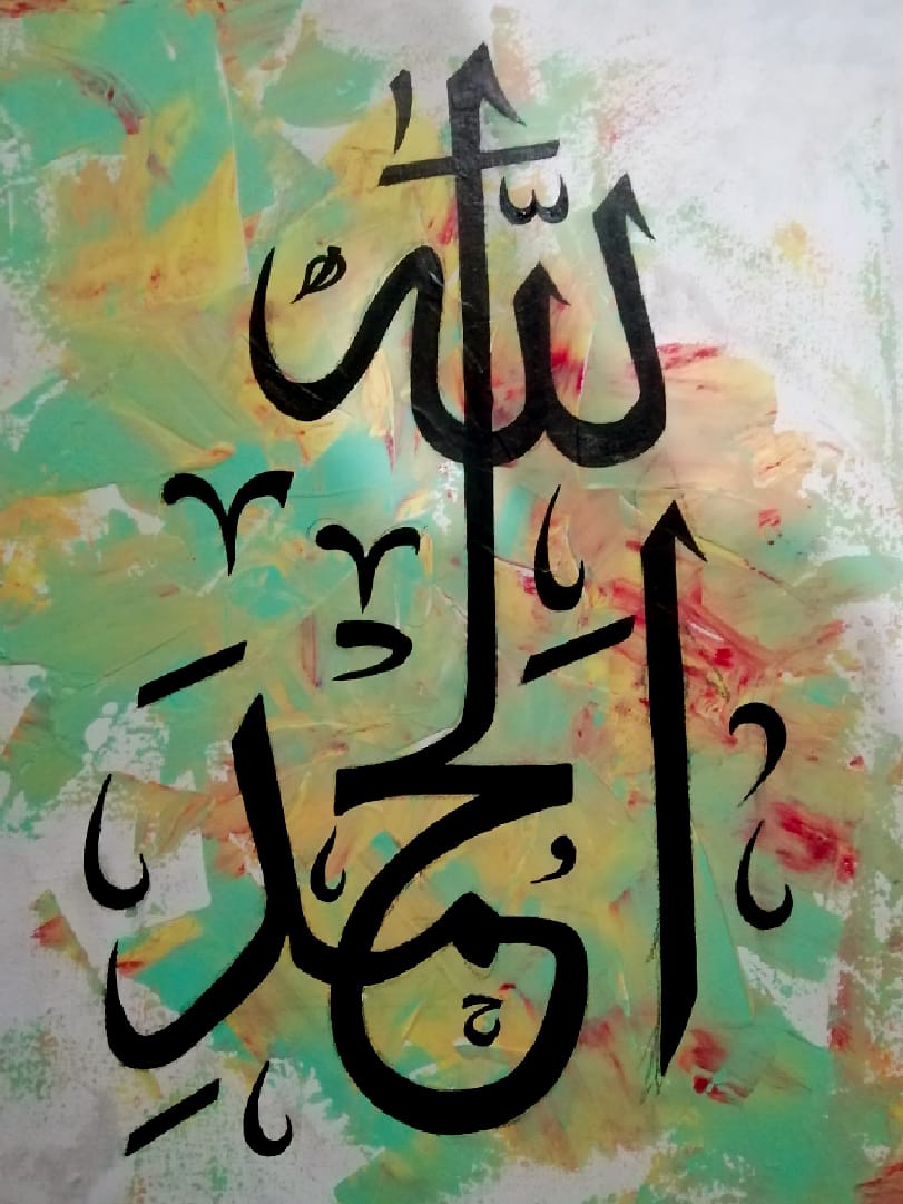 Vibrant painting where gratitude blooms and radiates through every colour